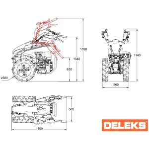 Реверсивний культиватор Deleks Багатоцільовий культиватор Zeus