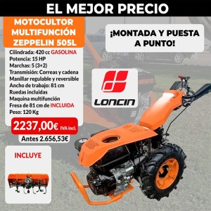 Mehrzweckpinne Zeppelin 505L Motor Loncin 15 Hp