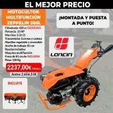 Motocultivador multifunções Zeppelin 505L motor Loncin 15 Hp