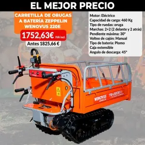 tracked battery powered forklift Zeppelin Wenovus 220e 460 kg