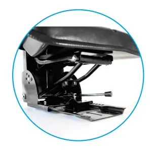 Wide backrest seat with multi-angle adjustable back spring