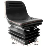 Asiento frutero 40 cm suspensión mecánica base 35x25 Asiento frutero 40 cm suspensión mecánica base 35x25