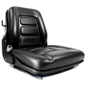 Asiento con suspensión en respaldo guías y peso ajustable PVC