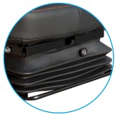 Sedile attivo pneumatico 24V con compressore e cintura di sicurezza