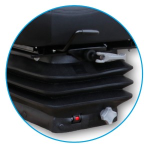 Narrow top seat 50x60 adjustable armrests and suspension