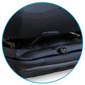 Asiento para tractor top 50x60 base 40x30 suspensión neumática con cinturón