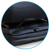 Asiento para tractor top 50x60 base 40x30 suspensión neumática con cinturón