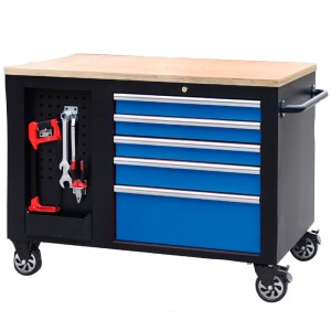 Tool trolley Zeppelin with wooden workbench