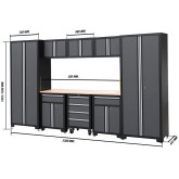 workbench with workshop cabinets 9 pieces 3300x472x1925 mm Zeppelin ZBOX