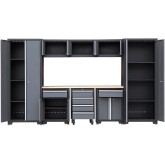 conjunto de armários de oficina 9 peças 3300x472x1925 mm Zeppelin ZBOX