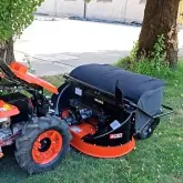Desbrozadora de 100cm con recogedor para motocultor Deleks Zeus