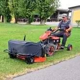 Roçadora de 100 cm com coletor para motocultivador Deleks Zeus