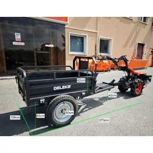 Remolque agricola para motocultor Deleks Zeus
