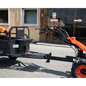 Remorque agricole pour motoculteur Deleks Zeus