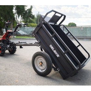Agricultural trailer for walking tractor Deleks Zeus