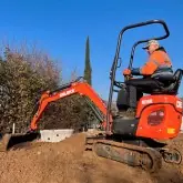 Міні-екскаватор Deleks M100 Kubota D722 двигун 10,2 кВт
