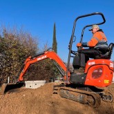 Mini-pelle Deleks M100 Moteur Kubota D722 10,2 Kw