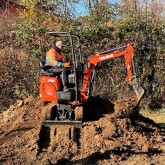 Міні-екскаватор Deleks M100 Kubota D722 двигун 10,2 кВт