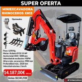 Mini escavatore Zeppelin Rhinoceros XN13 motore kubota 15 CV