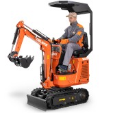 Mini pelleteuse Deleks M60 moteur à essence 9 HP