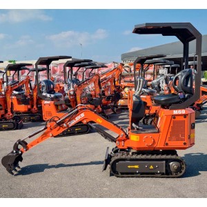 Mini pelleteuse Deleks M60 moteur à essence 9 HP