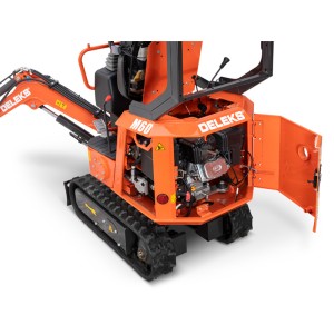 Mini pelleteuse Deleks M60 moteur à essence 9 HP