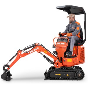 Mini small excavator Deleks M60 gasoline engine 9 HP