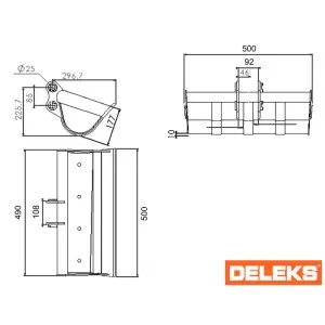 Godet pour mini-pelle M60- 50cm Deleks