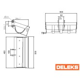 Ківш для міні-екскаватора M60- 50см Deleks