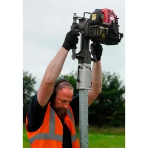 Pro Iberfence IBF-107 stake nailer with Honda GX35 engine