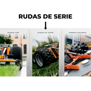 Robô corta-mato e corta-relva elétrico Raymo TORPEDO 4WD ZTR