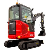 Mini excavator with cab Rhinoceros XN28ZC Kubota 19 HP engine