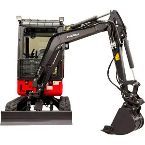 Mini excavator with cab Rhinoceros XN28ZC Kubota 19 HP engine