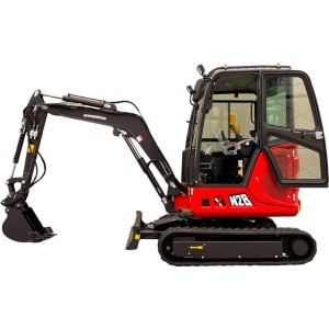 Miniescavatore Rhinoceros XN28ZC con cabina, motore Kubota 19 CV