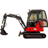 Rhinoceros XN28ZC Minibagger mit Kabine, Kubota 19 PS Motor