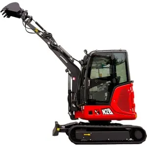 Mini excavator with cab Rhinoceros XN28ZC Kubota 19 HP engine