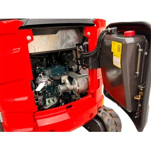 Mini pelle Rhinoceros XN28ZC avec cabine, moteur Kubota 19 HP