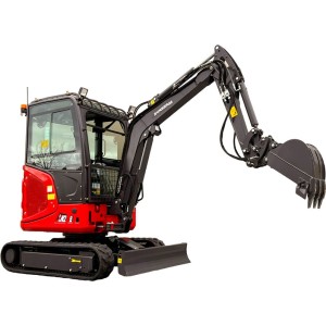 Miniescavatore Rhinoceros XN28ZC con cabina, motore Kubota 19 CV