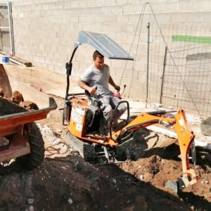 Mini escavatore elettrico Zeppelin Pincher Hybrid 400V