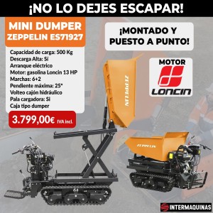 Minidumper con cassone sollevabile Zeppelin ES71927 500 kg