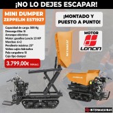 Mini dumper with liftable box Zeppelin ES71927 500 kg