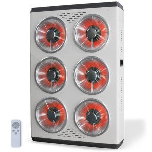 Rhino 6 pannelli riscaldatore radiante industriale 4500 W