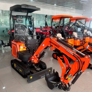 Super kit Mini escavadora Rhinoceros 108 1T + 6 acessórios