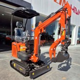 Super kit Mini escavadora Rhinoceros 108 1T + 6 acessórios