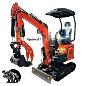 Miniexcavadora ancho regulable Hippopotamus 108 1 Tonelada