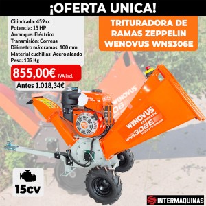 Holzhackmaschine Zeppelin Wenovus WNS306E 15 HP AE