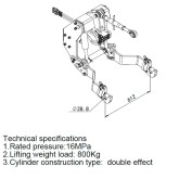 Sollevatore anteriore per trattore Geo Italy Sollevatore anteriore 1000 25-80 CV