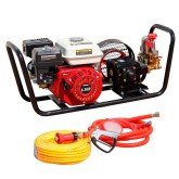 Bancada de fumigación gasolina 6,5 HP con manguera 30 m