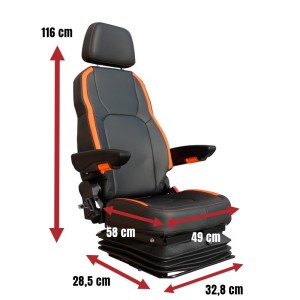 Banco pneumático ativo 24V com compressor e cinto de segurança