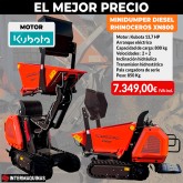 Lift Minidumper Zeppelin Rhinoceros XN800 Kubota Motor